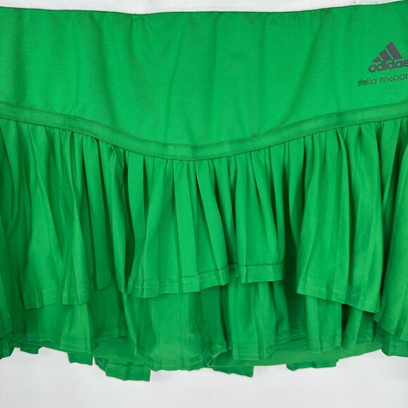 Adidas x Stella McCartney Barricade Tennis Skirt Ruffle Pleated Striped Skort - Picture 8 of 15